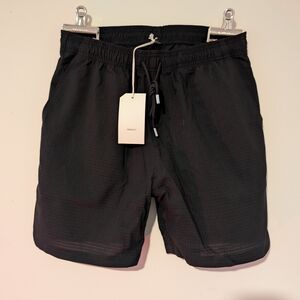 SMOCK by Mohawk Black Drawstring Shorts